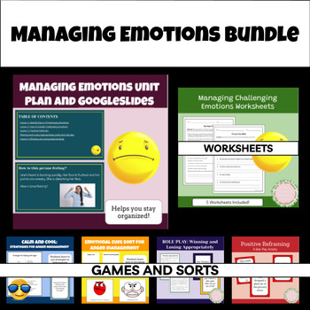 Preview of Managing Challenging Emotions Bundle