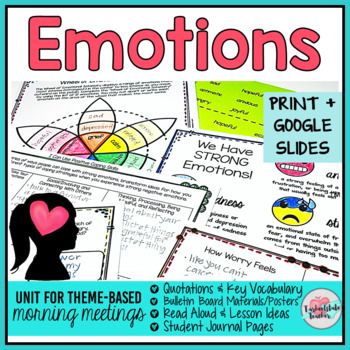 Preview of Identifying Feelings and Emotions Activities SEL Print and Digital Slides