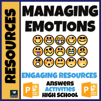 Preview of Managing Emotions + Coping Skills SEL activities