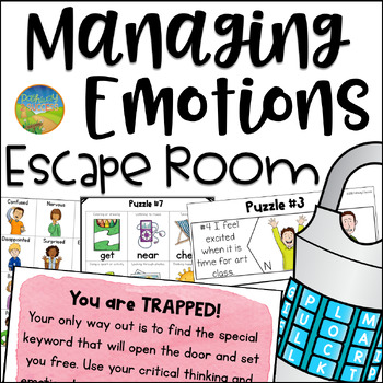 Preview of Managing Emotions Escape Room