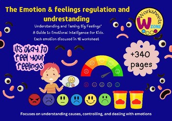 Preview of Managing Emotions and feelings regulation activities Social Emotional Self help