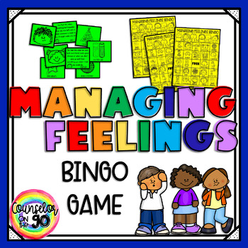Preview of Managing Feelings Bingo Game 