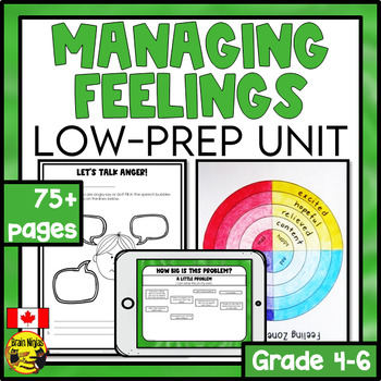 Preview of Social Emotional Learning Unit | Managing Feelings | Self-Talk