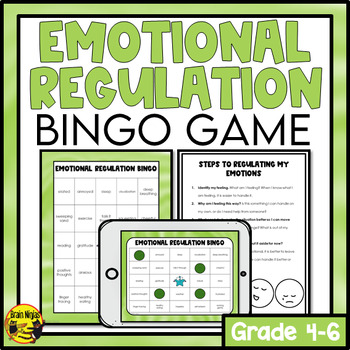 Preview of Social Emotional Learning | Emotional Regulation | Bingo Game