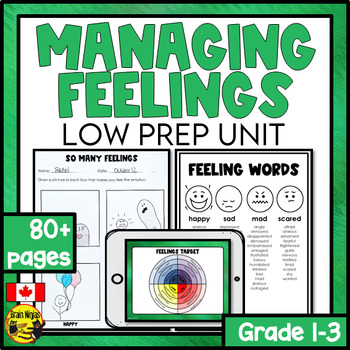 Preview of Managing Feelings and Social Emotional Learning Unit | Self-Talk