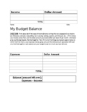 Managing My Income & Expenses
