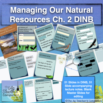 Preview of Managing Our Natural Resources Ch.2 Digital Interactive Notebook & Lecture Notes