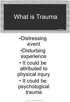 Big T vs Little t Trauma in Young Adults