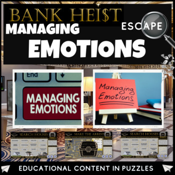 Preview of Managing emotions SEL Escape Room