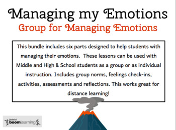 Preview of Managing my Emotions Group (Boom Slides)