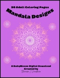 Mandala Designs, 50 Coloring Pages for Teens and Adults