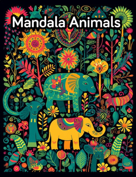 Preview of Mandala Animals Adult Coloring Book with Whimsical Mandalas. Unwind with Owls