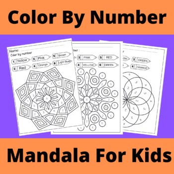 MANDALA COLOR BY NUMBERS 