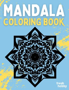Preview of Mandala Coloring Book (12 Pages) - Full Page Mandalas for ALL AGES