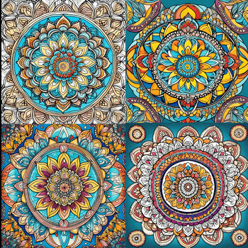 Preview of Mandala Coloring Expedition for Adult Relaxation (2024 Edition)"PRINTABLE
