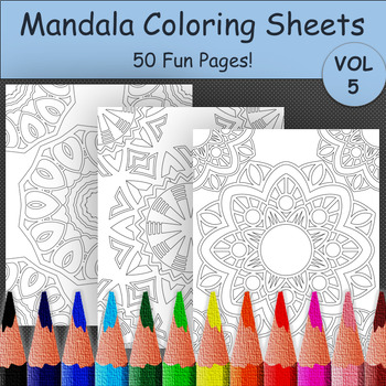 Preview of Mandala Coloring Page for Mindfulness & Stress-free for Students, Kids & Adults