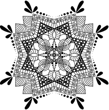 Mandala Pattern Coloring Book Pages 51 Gráfico por DesignScape Arts ·  Creative Fabrica