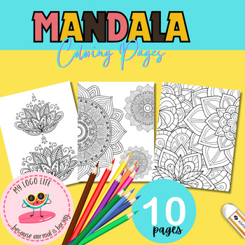 Preview of Mandala Coloring Pages| Activities | Coloring | All Grades | Fast Finishers