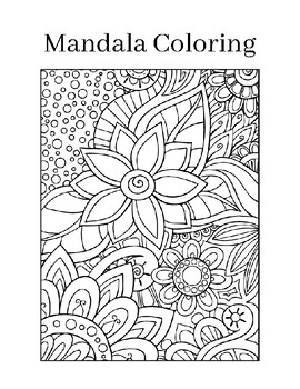 Preview of Mandala Coloring Pages - Average Bundle