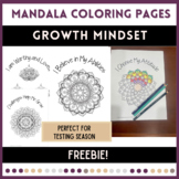 Mandala Coloring Pages - Growth Mindset - Reduce Test Anxiety