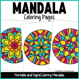Mandala Coloring Pages Sheets for Mindfulness and Self Regulation