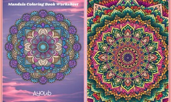 Preview of Mandala Coloring Pages Worksheet