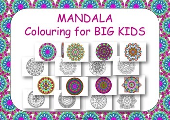 Preview of Mandala Coloring Pages for Big Kids