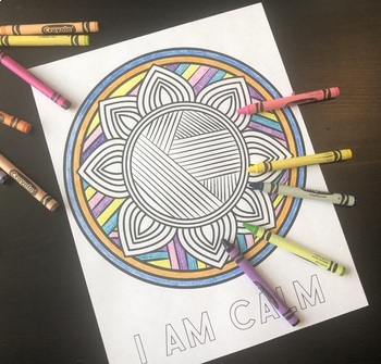 Mandala Coloring Pages for Relaxation and Self-Regulation | SEL | TpT