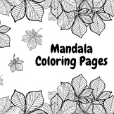 Mandala Coloring Pages for adults , mindfulness coloring pages