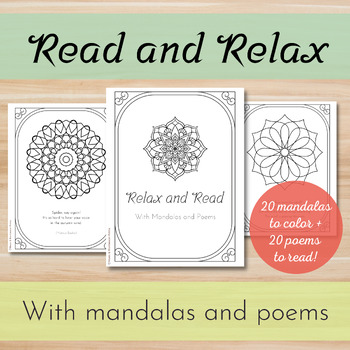 Preview of Mandala Coloring Pages with Poems /Coloring, Reading and Writing/Mindfulness