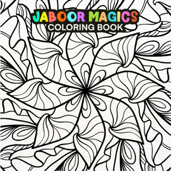 Preview of Mandala Coloring page, Flower Coloring Page, Zentangle Coloring Page