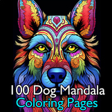 Mandala Dogs: A relaxing adult coloring book for dog lover