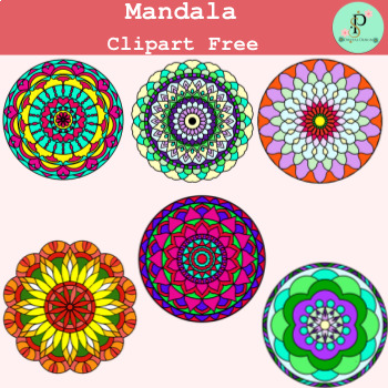 Preview of Mandala Geometric Circle Pattern Clipart by SP Digital Design:FREEBIE