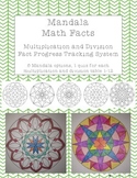 Mandala Math Fact Fluency Tracking - Multiplication and Division