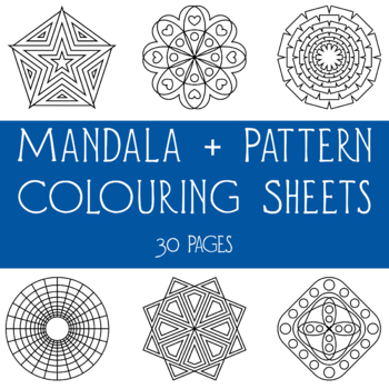 Preview of Mandala + Pattern Coloring Pages (30)