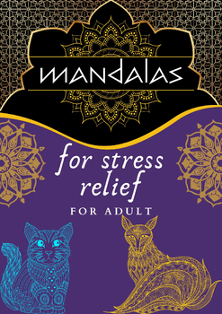 Preview of Mandalas coloring book for adult, for stress relief