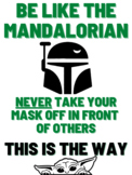 Mandalorian Mask Poster