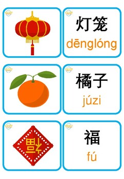 Mandarin Chinese Flashcards 中文词汇卡 - Spring Festival 春节 by Discover ...