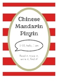 Mandarin Chinese Pinyin - Hello - 1 to 10