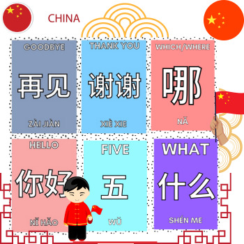 Preview of Mandarin Chinese Vocabulary Flash Cards (汉语水平考试 New HSK 1)  Chinese Vocabulary