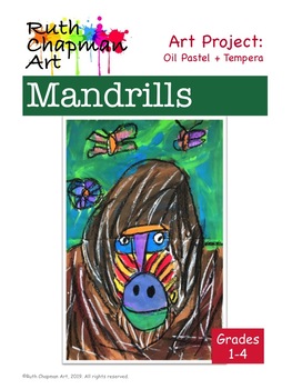 Mandrill Portraits: Art Lesson for Grades 1-4 by Ruth Chapman Art