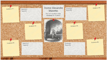 Preview of Manette Evidence Board - A Tale of Two Cities