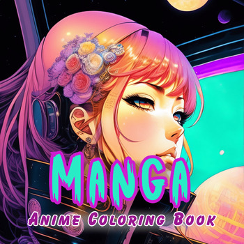Preview of Manga Anime Coloring Book
