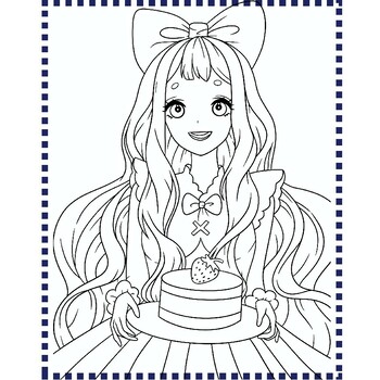 Anime Girl On Stars Coloring Book Pages In Manga Vector Isolated  Illustration With Doodle And Zentangle Print For | lupon.gov.ph