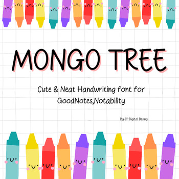 Preview of Mango Tree Neat Handwritten Font | Cute Handwriting | Digital Planner Font