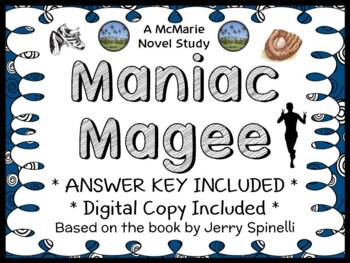 Preview of Maniac Magee (Jerry Spinelli) Novel Study / Reading Comprehension  (41 pages)
