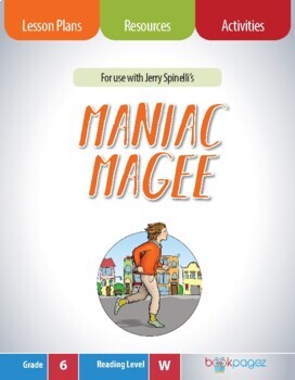 Preview of Maniac Magee Lesson Plan (Book Club Format - Figurative Language) (CCSS)