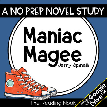 Preview of Maniac Magee Novel Study | Distance Learning | Google Classroom™
