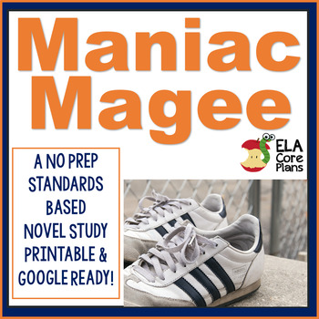 Preview of Maniac Magee Novel Unit ~ Activities, Handouts, Tests! Printable & Google Ready!