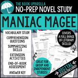 Maniac Magee Novel Study { Print & Digital }